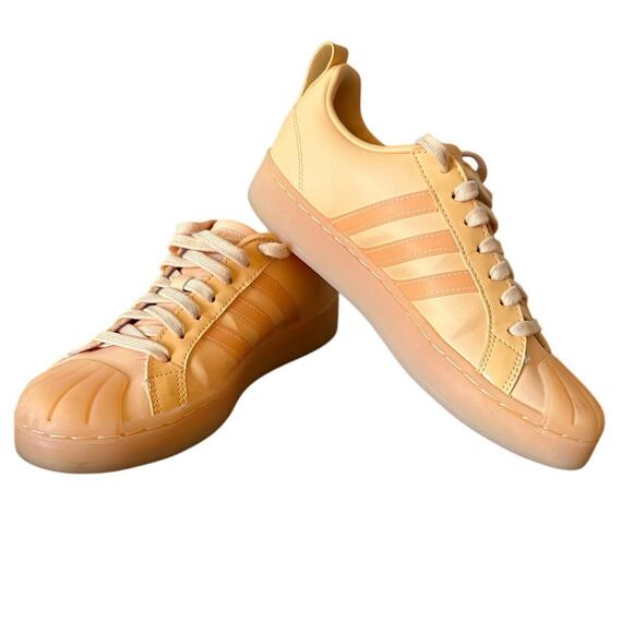Adidas Streetcheck Sneaker - Women's Size 7 Orange Leather  Casual EUC - Picture 1 of 14